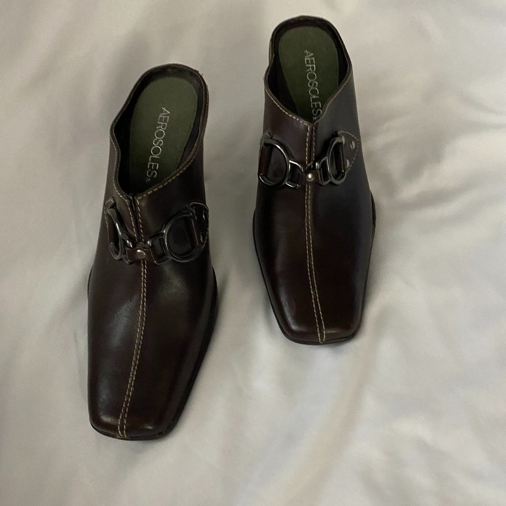 Aerosole Mules Size 7 Brown